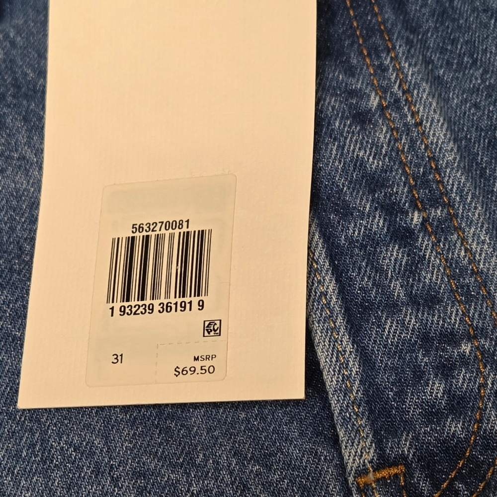 Levi's 501 Original Style Premium Denim High Rise Shorts Cut Off Women's Size 31 - Picture 6 of 16